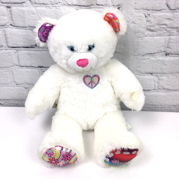 Build A Bear Workshop Other - Build A Bear Twinkle Toes White Light Up 2012 16" Plush Stuffed Animal